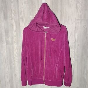 Pink Everlast Velour Boxing Hoodie